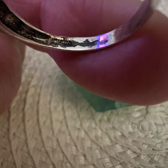 Beautiful.925 Silver Champagne Heart 9mm Pearl Ring - Picture 7 of 8